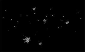 卡通雪花下落flash动画